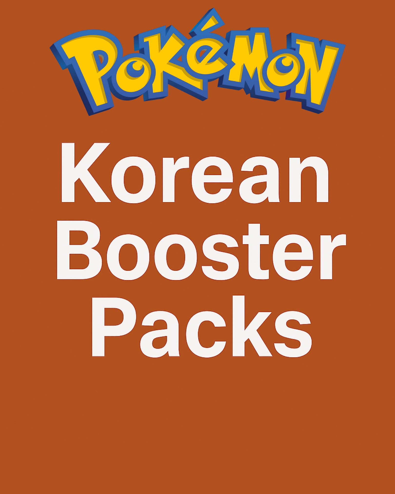 Pokemon Booster Packs (Korean)