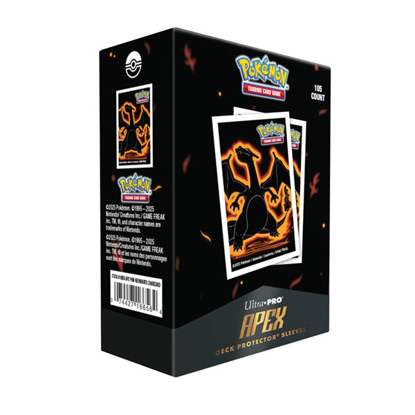 Ultra Pro - Pokemon - Neon Kanto - 105ct Apex Deck Protector Sleeves - Charizard