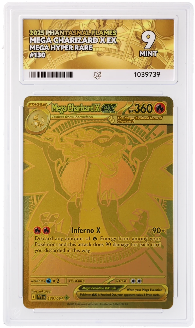 GRADED Mega Charizard X EX 130 ACE 9