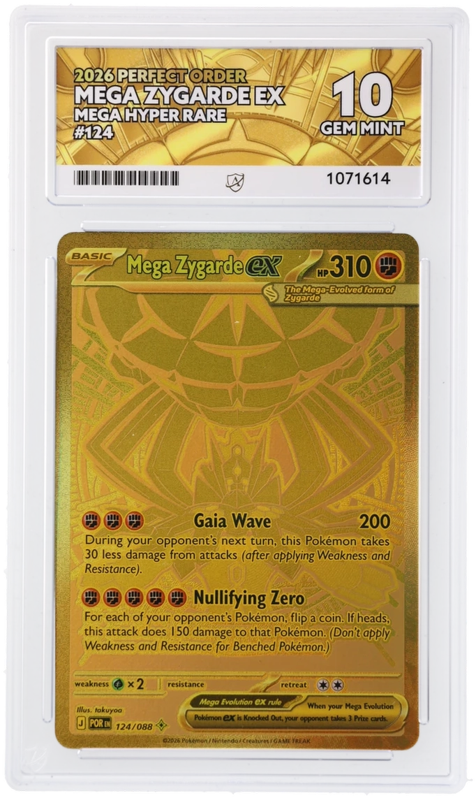 GRADED Mega Zygarde ex 124 ACE 10
