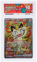 GRADED Meowth ex 121 ACE 10