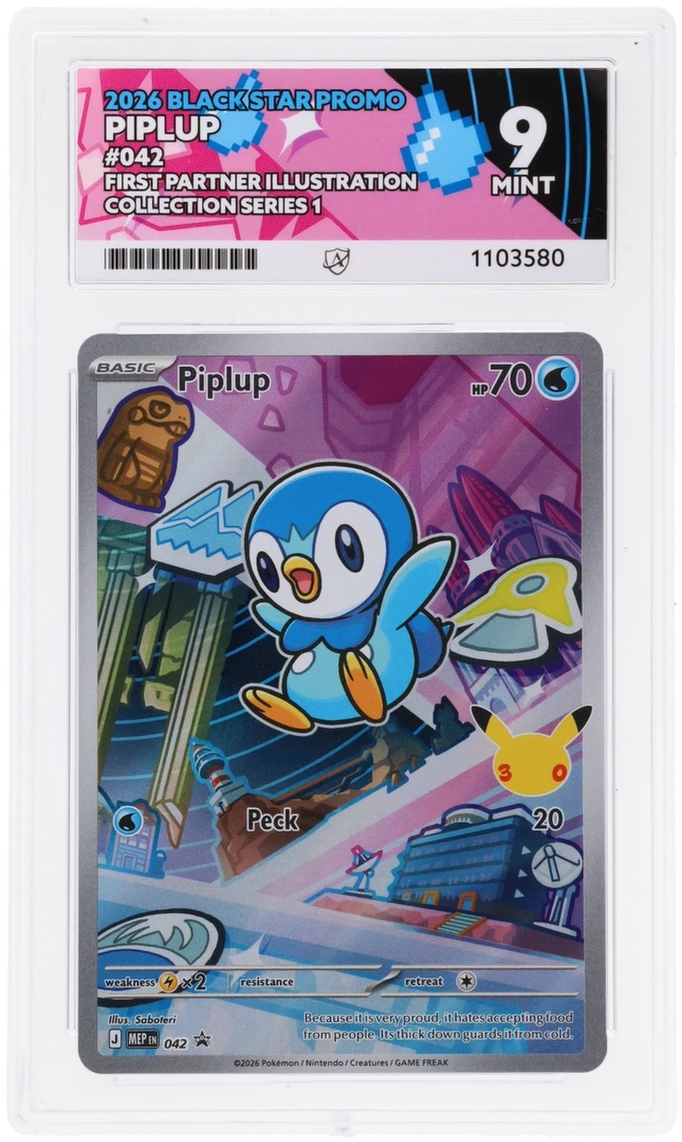 GRADED Piplup 42 ACE 9