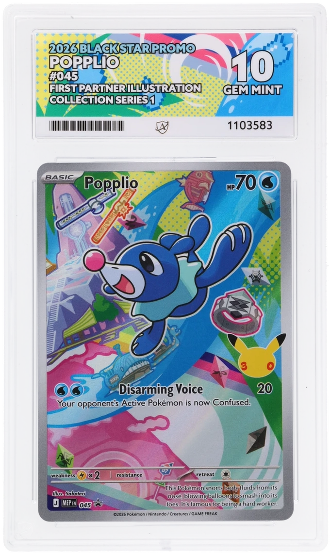 GRADED Popplio 45 ACE 10