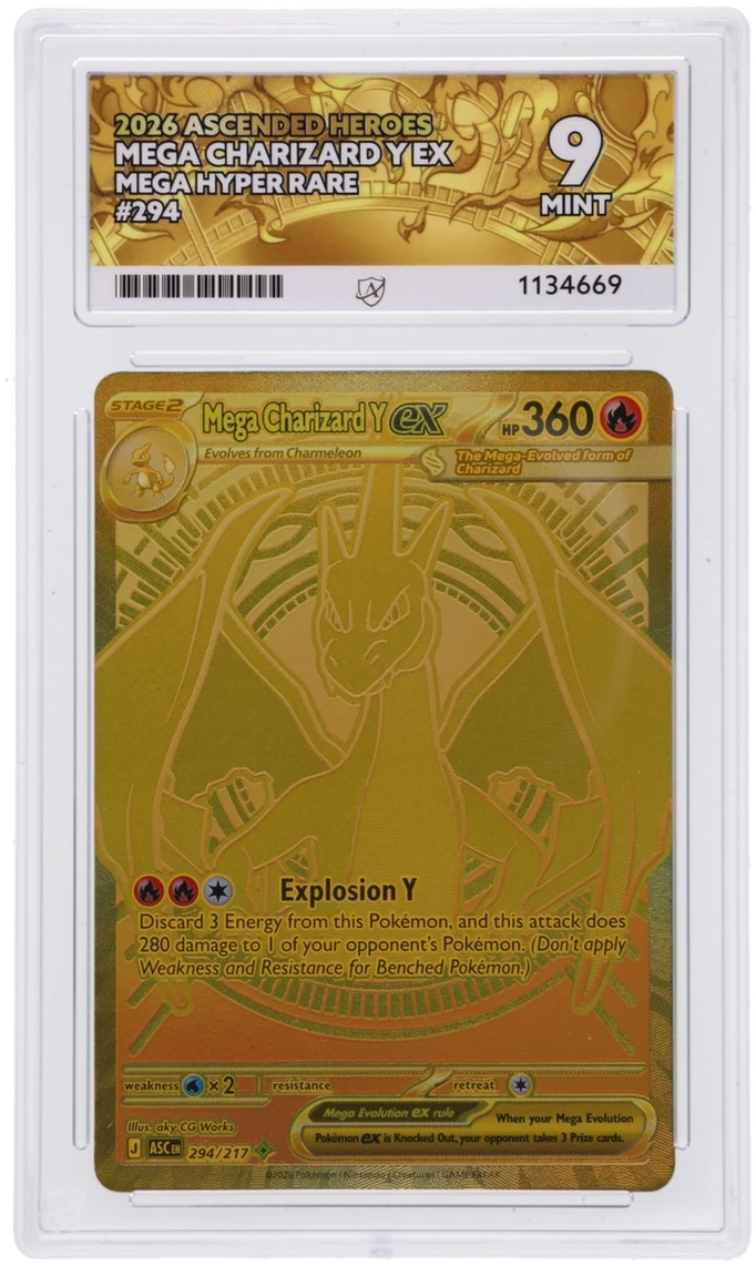 GRADED Mega Charizard Y ex ACE 9 294