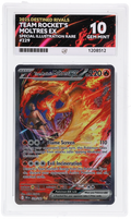 GRADED Team Rocket's Moltres ex 229 ACE 10