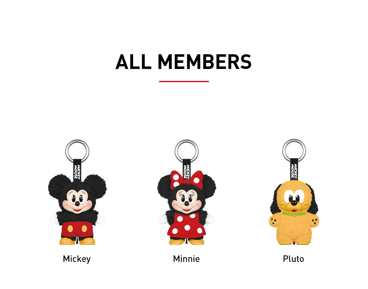 Mickey Family Cute Together Key Keychain Series figures