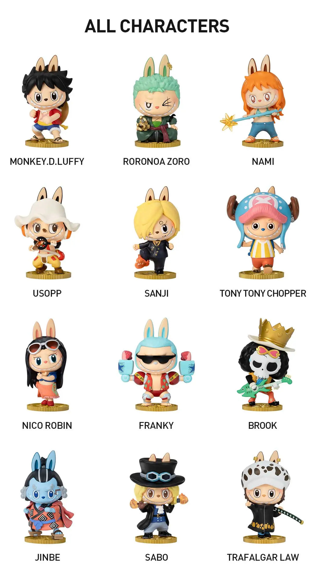 Pop Mart Labubu x One Piece Figurine Blind Box