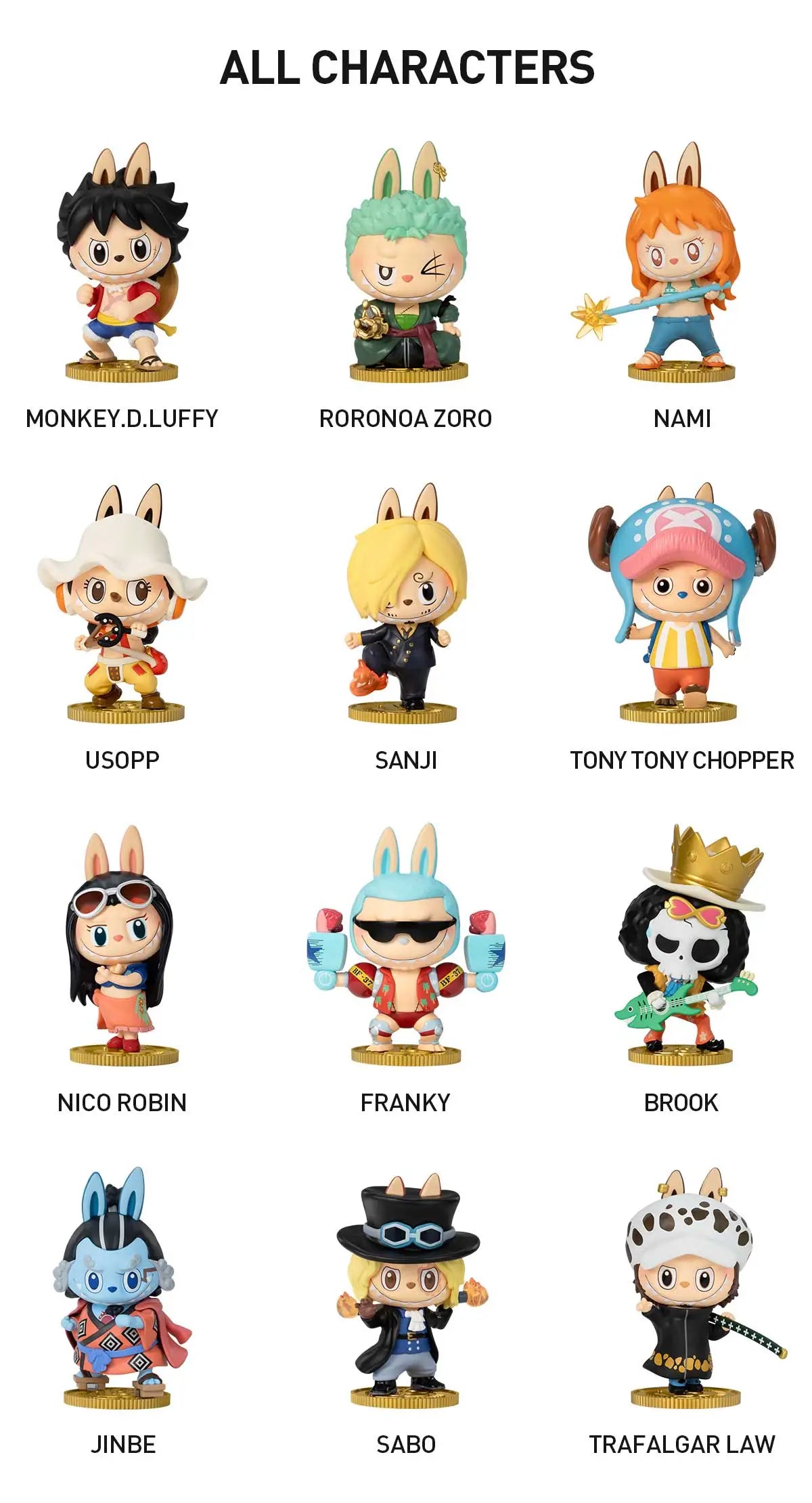Pop Mart Labubu x One Piece Figurine Blind Box