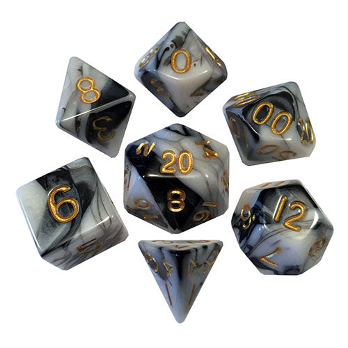 Fanroll - 16mm Acrylic Polyhedral Dice Set