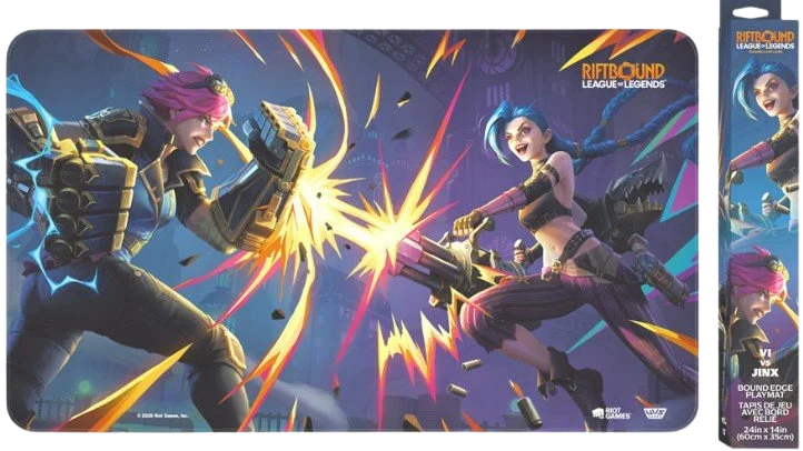 Riftbound League of Legends - Vendetta Playmat - Vi vs Jinx