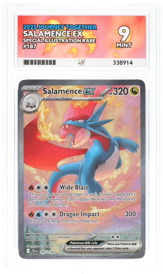 GRADED Salamence 187 ACE 9
