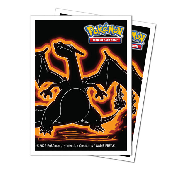 Ultra Pro - Pokemon - Neon Kanto - 105ct Apex Deck Protector Sleeves - Charizard