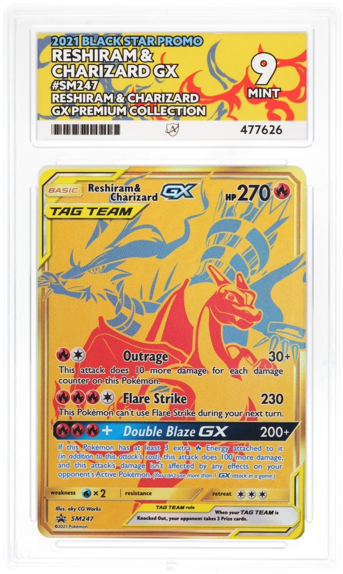 Reshiram & Charizard GX #SM247 ACE 9