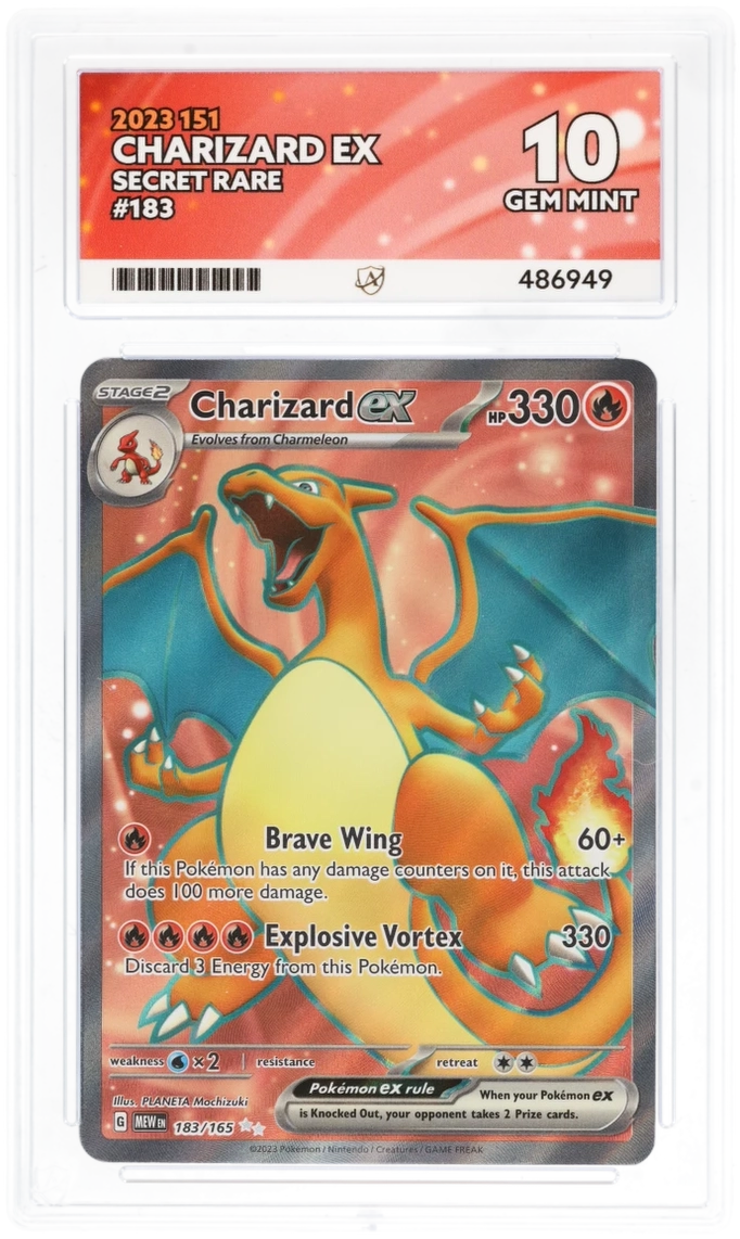 Charizard EX 183 ACE 10