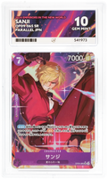 GRADED "Sanji — Emperors In The New World OP09-065 — ACE 10 GEM MINT"