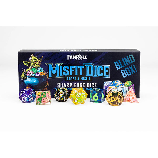 Fanroll - Mystery Misfit Sharp Edge Resin Polyhedral Dice Set