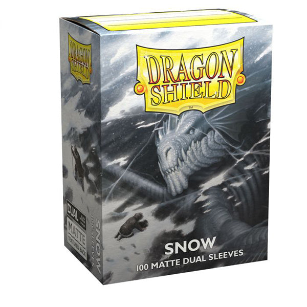 Dragon Shield - Dual Matte Standard Size Sleeves 100pk - Snow