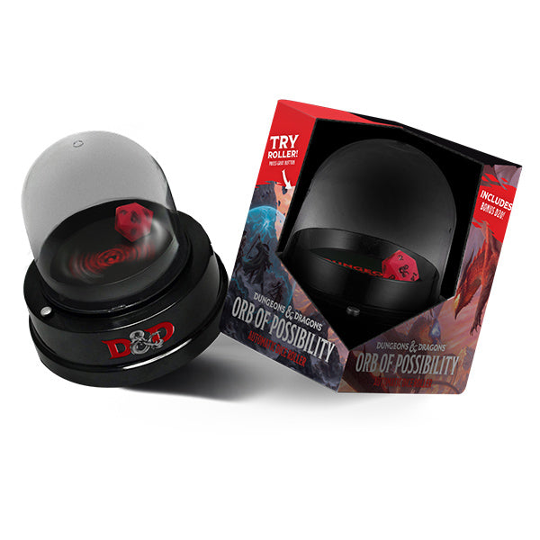 Fanroll - D&D Orb of Possibility Dice Roller with Silicone d20
