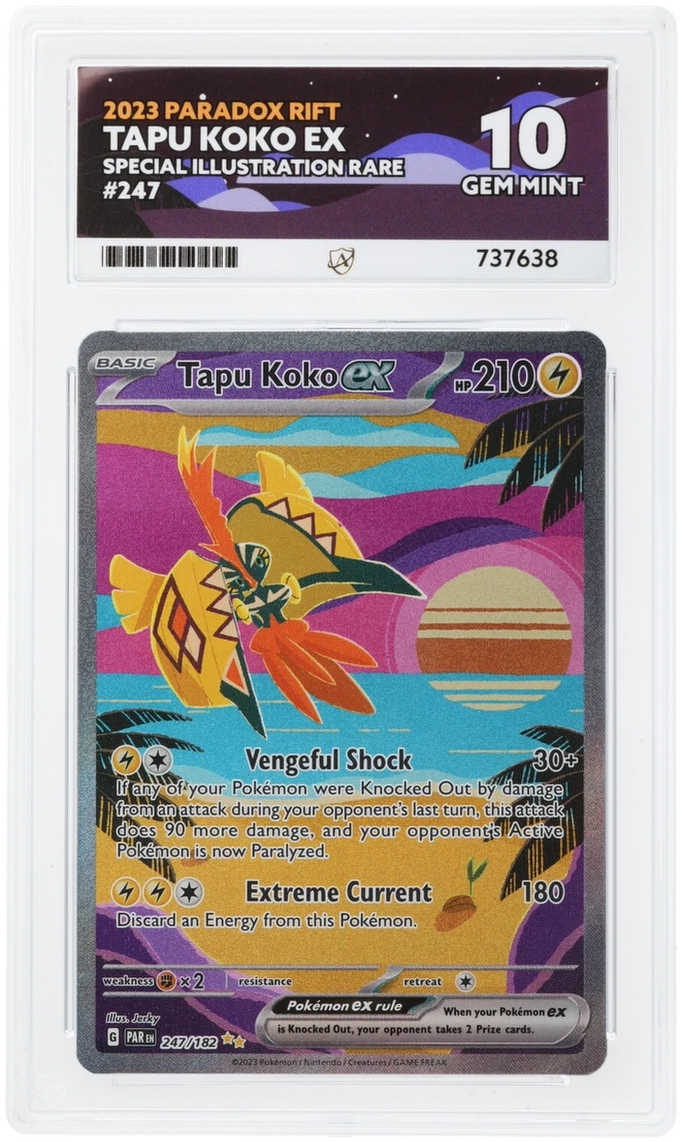 GRADED Tapu Koko ex #247 ACE 10