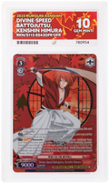 GRADED "Divine-Speed Battojutsu, Kenshin Himura — Rurouni Kenshin RKN/S115-E043OFR — ACE 10 GEM MINT"