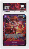 GRADED "Shanks — Carrying On His Will OP13-065 — ACE 10 GEM MINT"