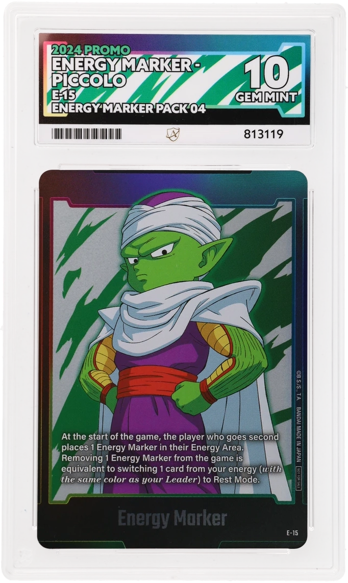 GRADED "Energy Marker - Piccolo — Promo E-15 — ACE 10 GEM MINT"