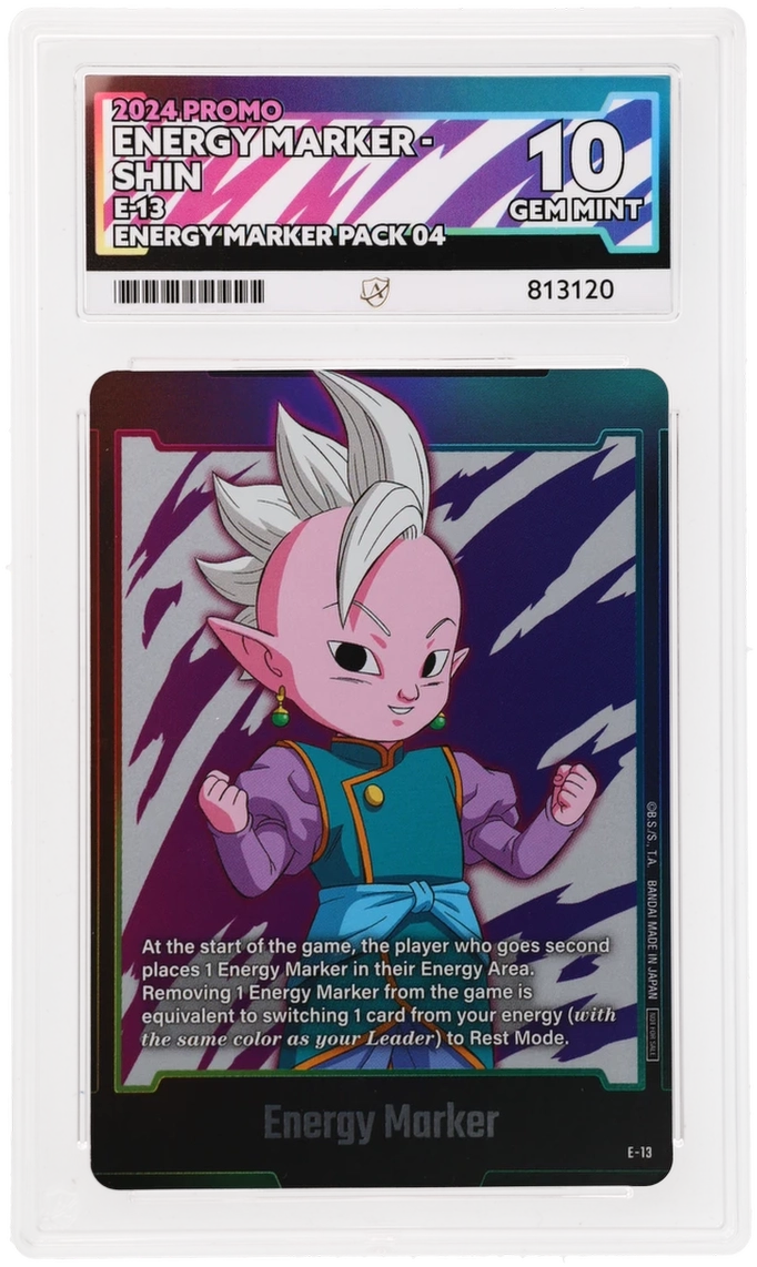 GRADED "Energy Marker - Shin — Promo E-13 — ACE 10 GEM MINT"
