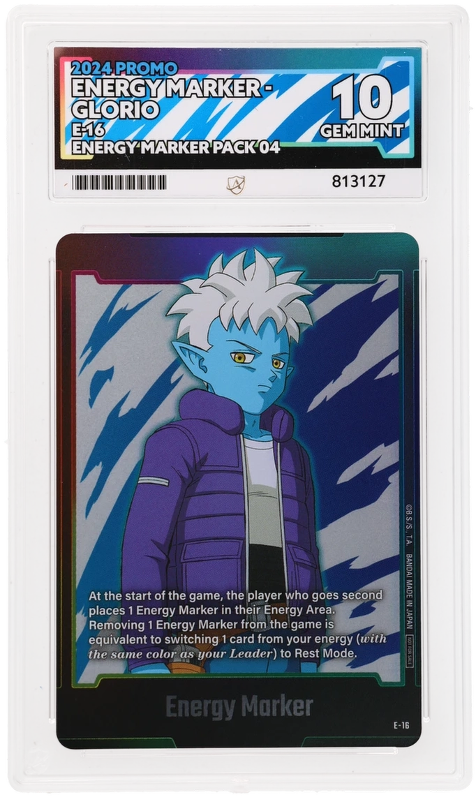 GRADED "Energy Marker - Glorio — Promo E-16 — ACE 10 GEM MINT"
