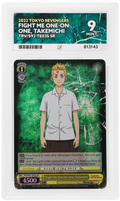 GRADED "Fight Me One-On-One, Takemichi — Tokyo Revengers TRV/S92-TE03S — ACE 9 MINT"