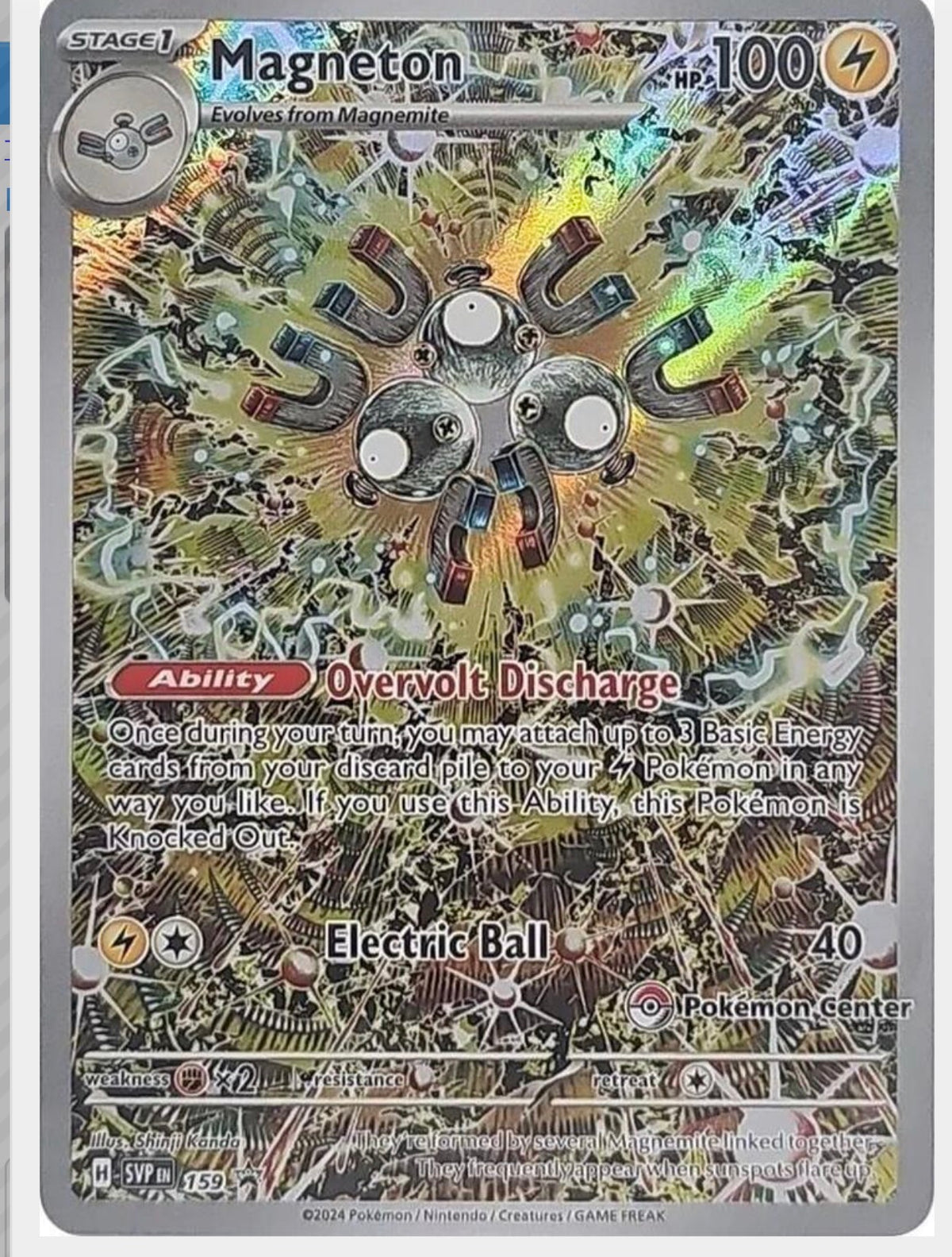 Magneton - Pokémon Center Exclusive - Scarlet & Violet Black Star Promos - (159)