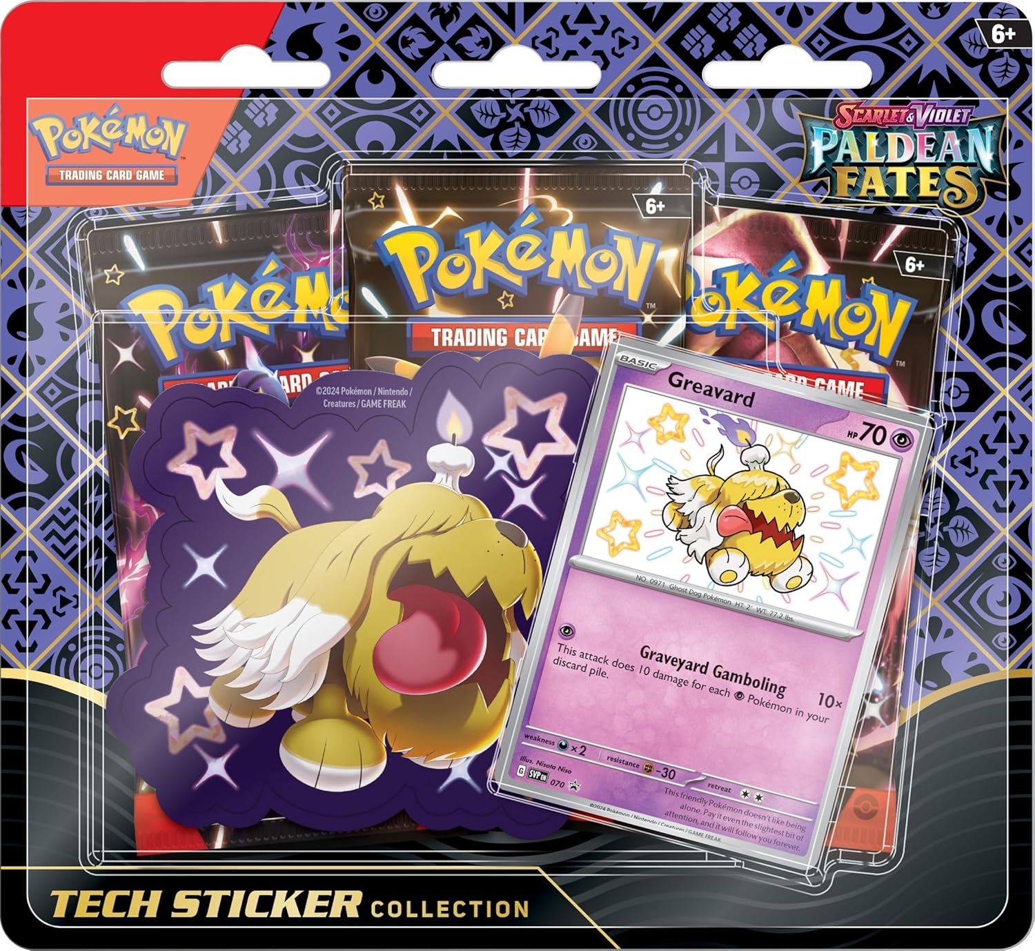 Pokemon 4.5 Paldean Fates Tech Sticker Collection
