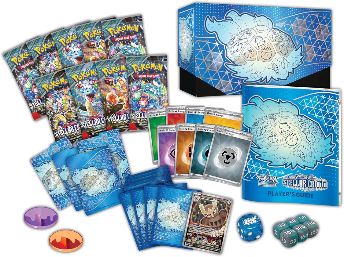 Pokémon TCG: Scarlet & Violet 7 - Stellar Crown - Elite Trainer Box ETB