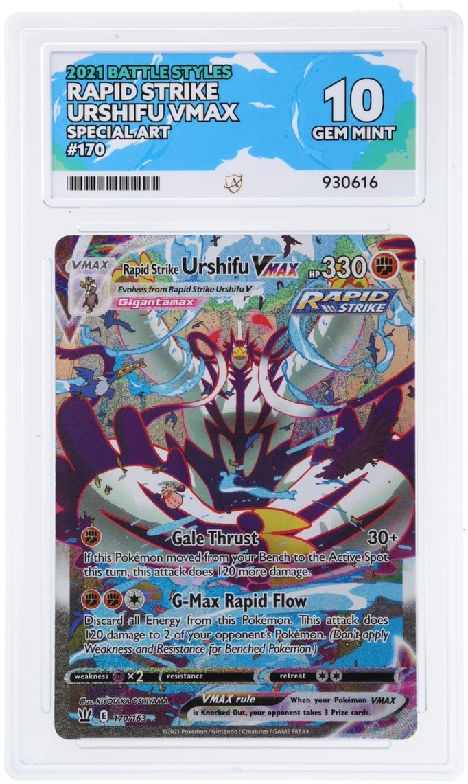 GRADED Rapid Strike Urshifu VMAX ACE 10