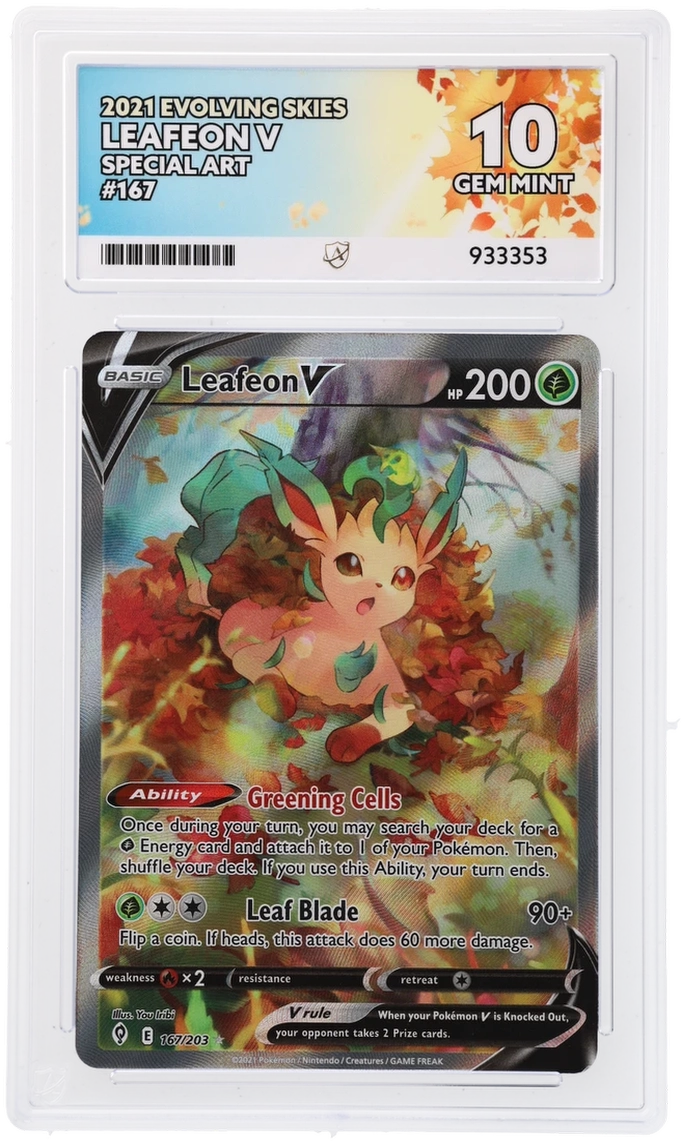 GRADED Leafeon V 167 ACE 10
