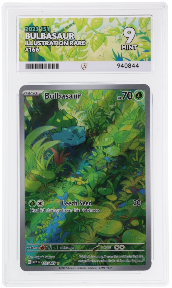 GRADED Bulbasaur 166 ACE 9