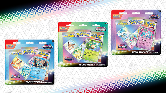 Prismatic Evolutions Tech Sticker Pack (3 Pack Blister)