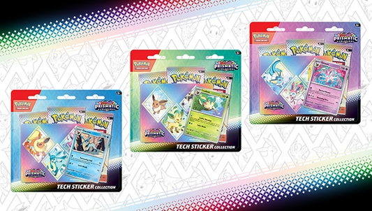Prismatic Evolutions Tech Sticker Pack (3 Pack Blister)