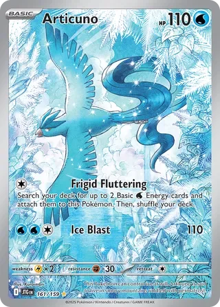 GRADED "Articuno — Journey Together 161/159 — ACE 10 GEM MINT"