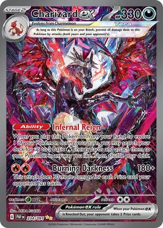 GRADED "Charizard ex — Paldean Fates 234/091 — PSA 10"