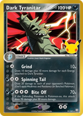GRADED "Dark Tyranitar — 30th Celebration 19/109 — ACE 10 GEM MINT"