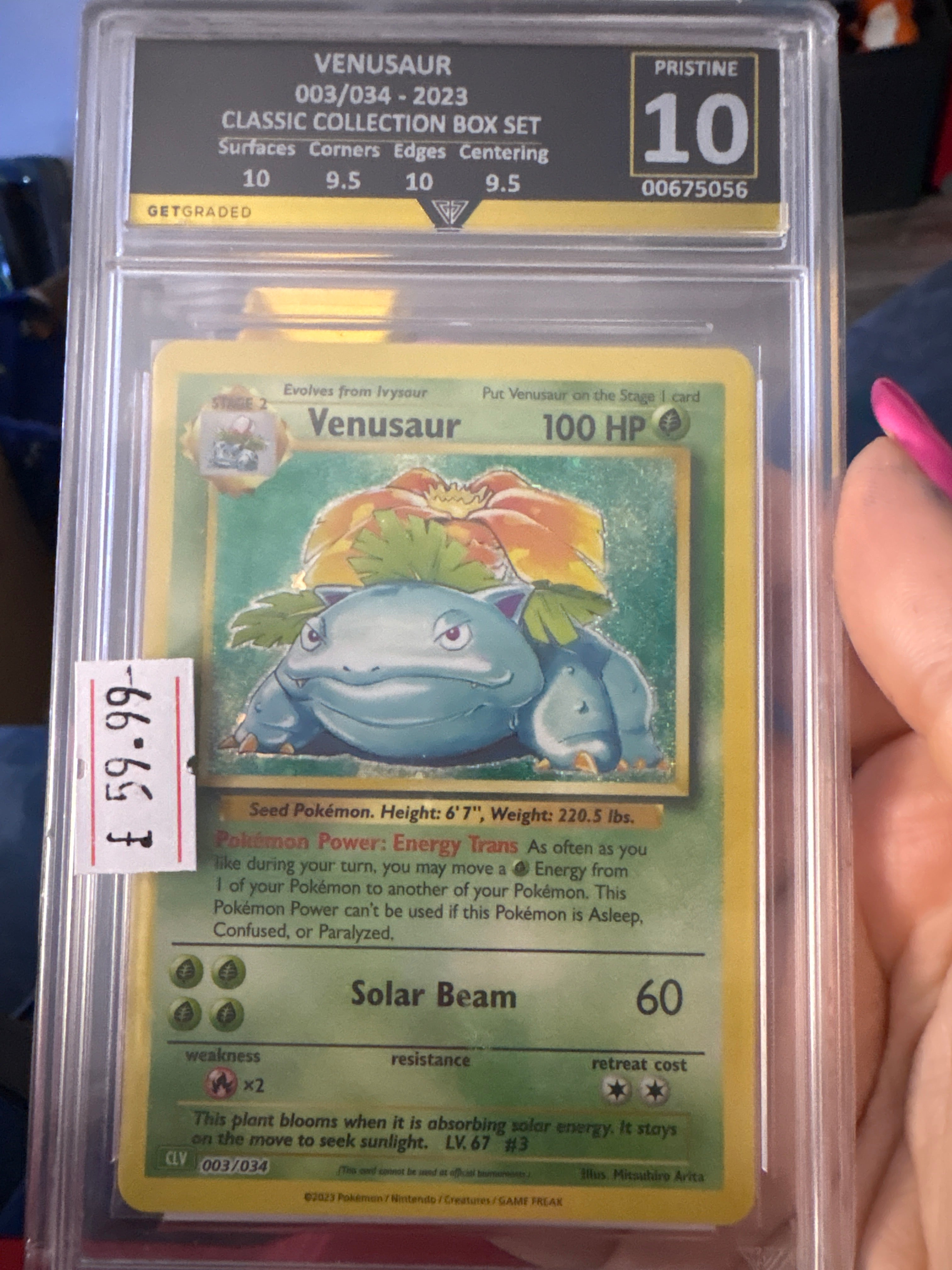 Venusaur 03/32 Classic Collection GET GRADED Gem Mint 10 Pokemon Card