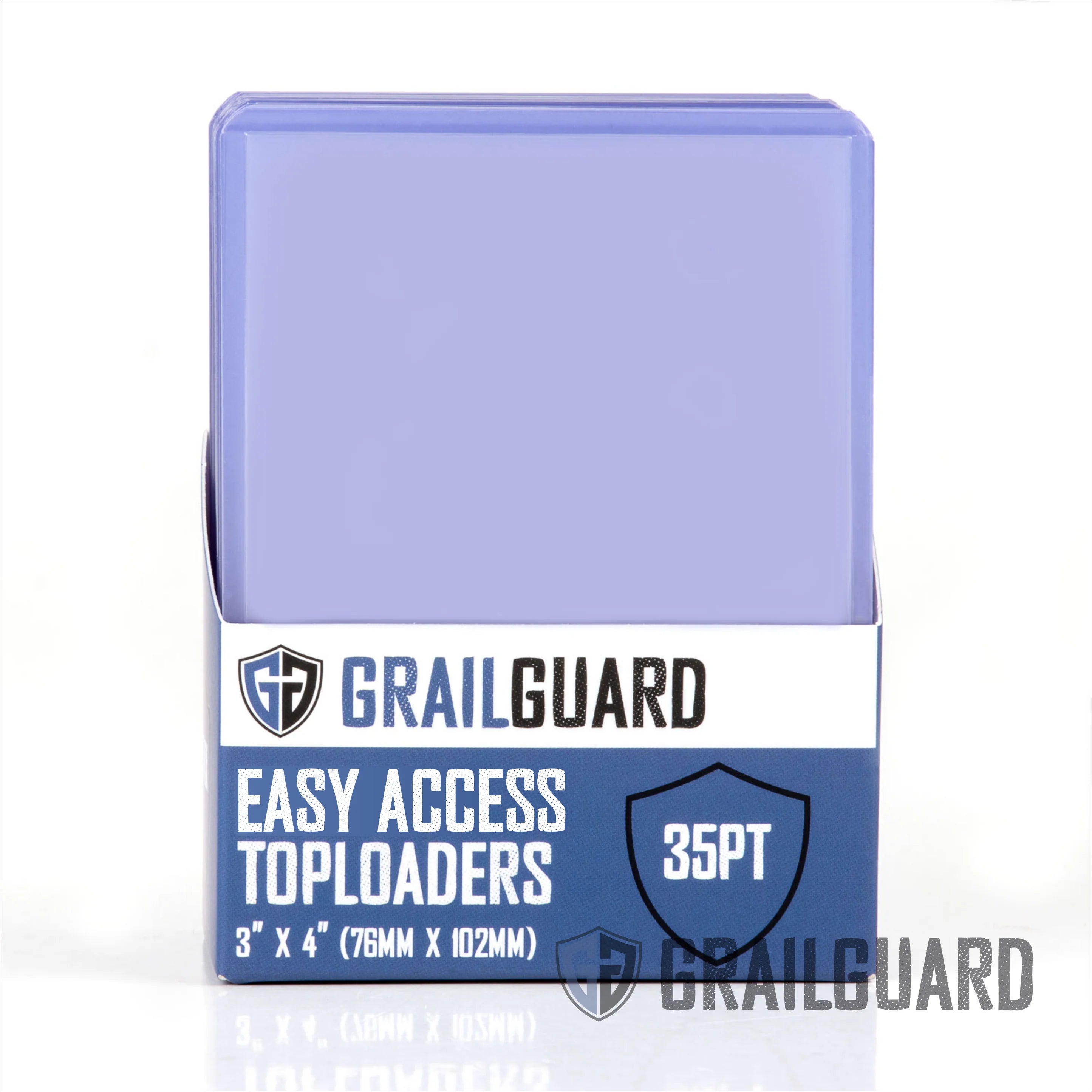 Grail Guard - 35pt Easy Access Toploaders - 3" x 4" (25 pack)