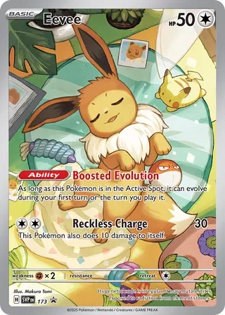 GRADED "Eevee — Scarlet & Violet Promos SVP173 — PSA 10"