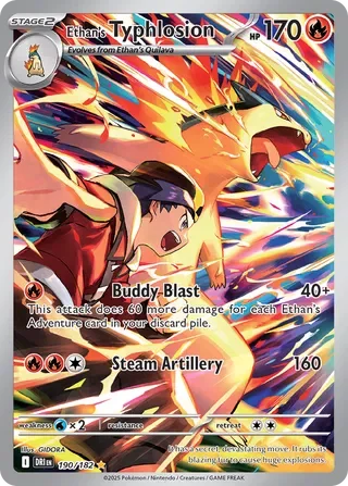 GRADED "Ethan's Typhlosion — Destined Rivals 190/182 — ACE 10 GEM MINT"