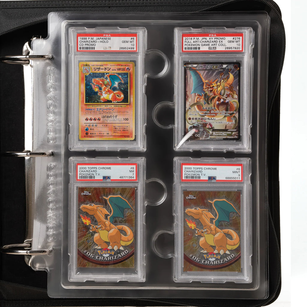 Gemloader Premium Graded Card Binder for PSA, BGS, Get Graded & other slabs