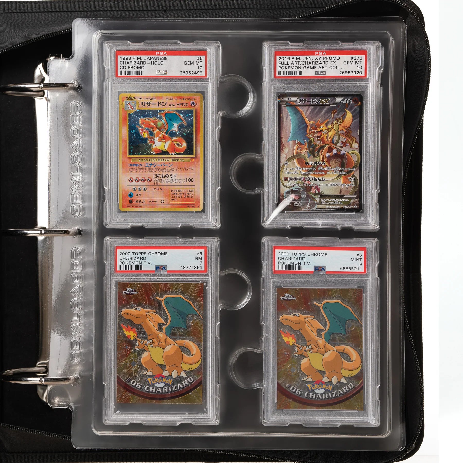 Gemloader Premium Graded Card Binder for PSA, BGS, Get Graded & other slabs