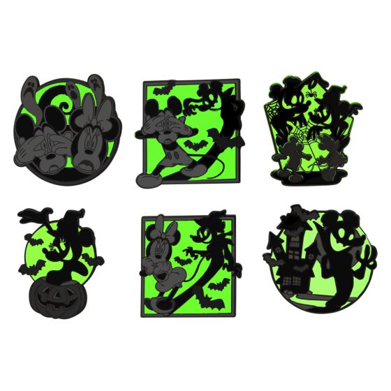 Loungefly - Blind Box Enamel Pins - Mickey & Minnie Ghost