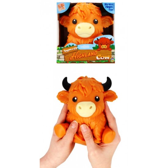 Highland Cow Giant 13cm Squishy in Box