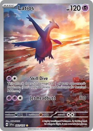GRADED "Latios — Surging Sparks 203/191 — ACE 10 GEM MINT"