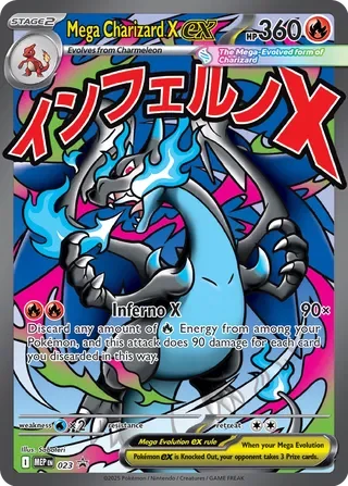 GRADED "Mega Charizard X ex — Black Star Promo 023 — ACE 10 GEM MINT"